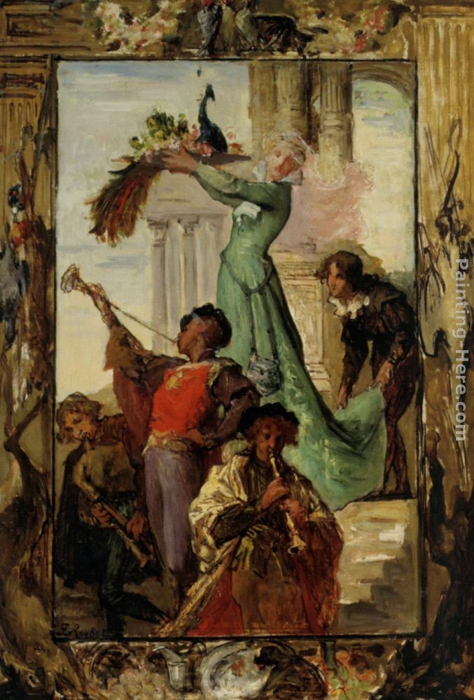 Ferdinand Roybet A Musical Fanfare